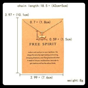Free Spirit Dragonfly Necklace Journey Energy Gift